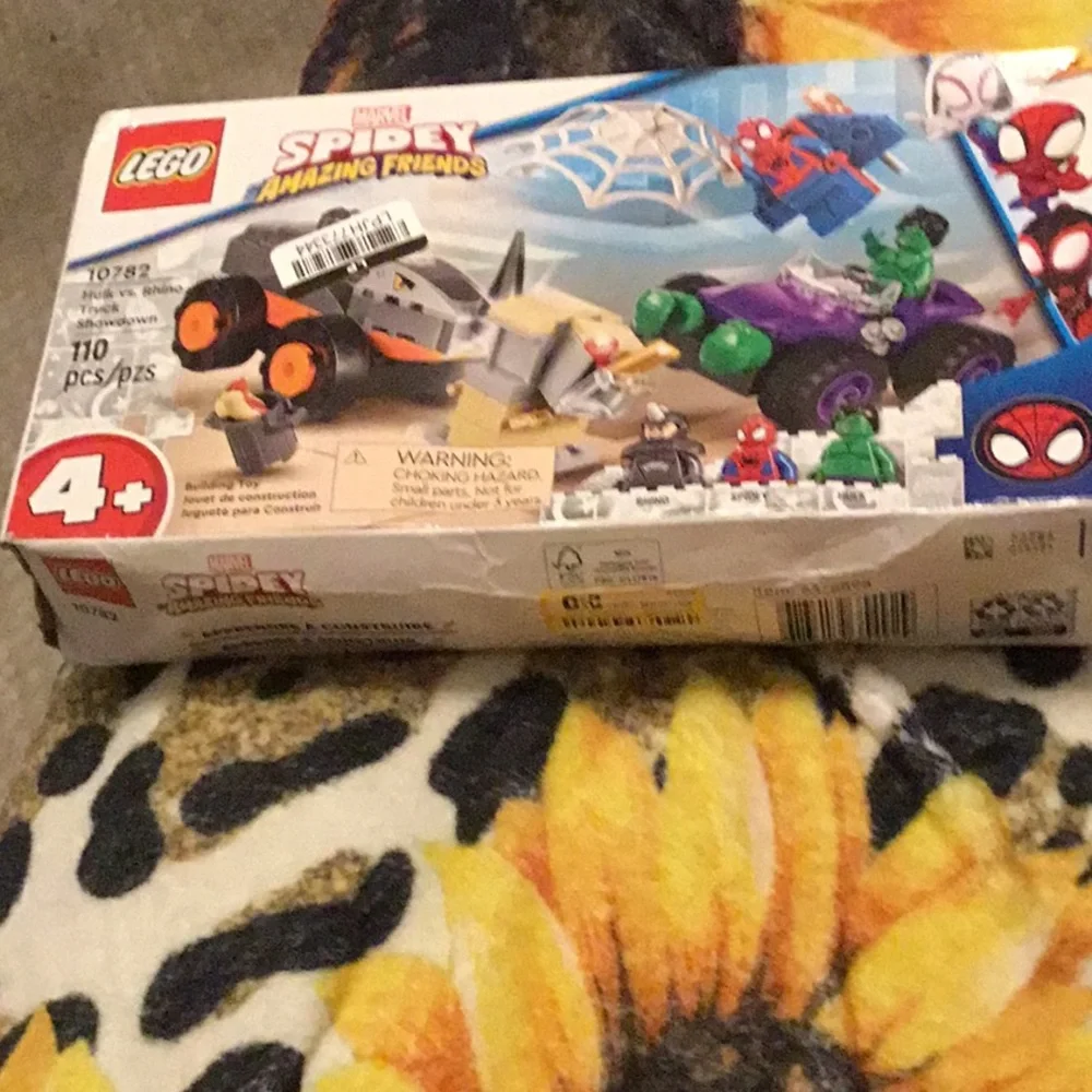 Lego 10782 Spidey and his Amazing Friends Hulk vs. Rhino Truck Showdown NEW